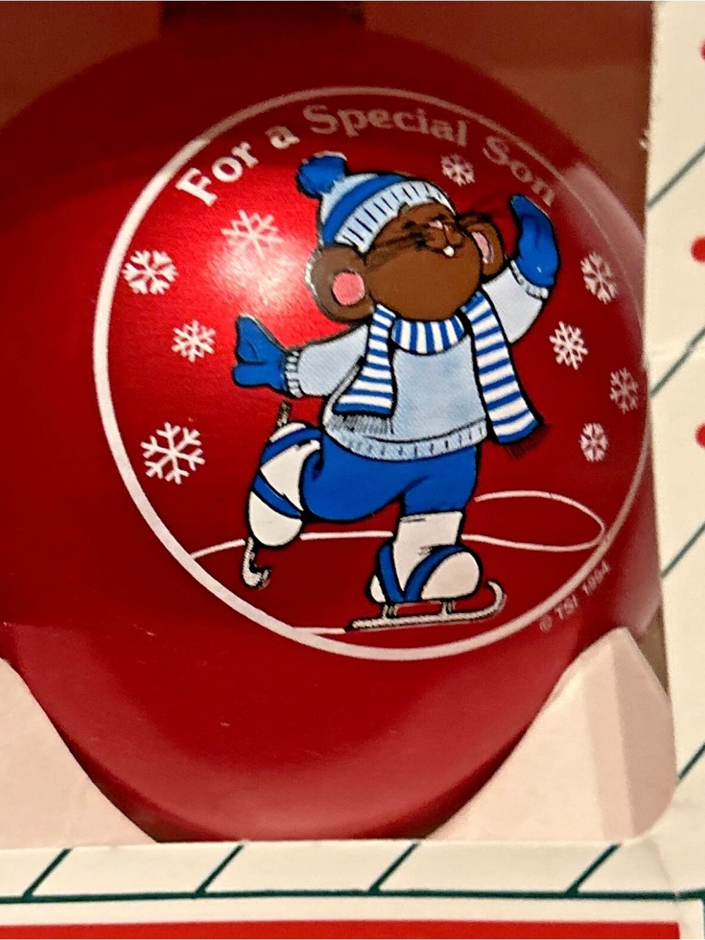 Christmas Collectors Series Red Holiday Ornament (1994) - 'For a Special Son' - Picture 8 of 8